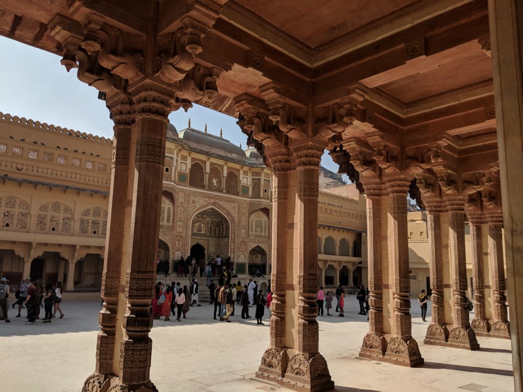 Much like the other palaces in Rajasthan, Amer Fort is a classic example of Rajput grandeur and craftmanship.